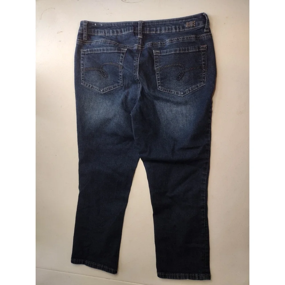 Justice‎ girls cropped jeans size 14 plus